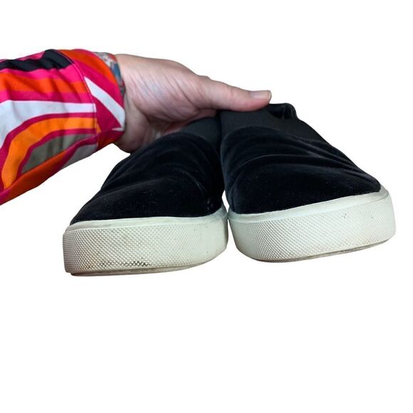 Vince Corbin Pewter Velvet Slip On Sneakers Loafers Gray Black 8.5 - Picture 6 of 9